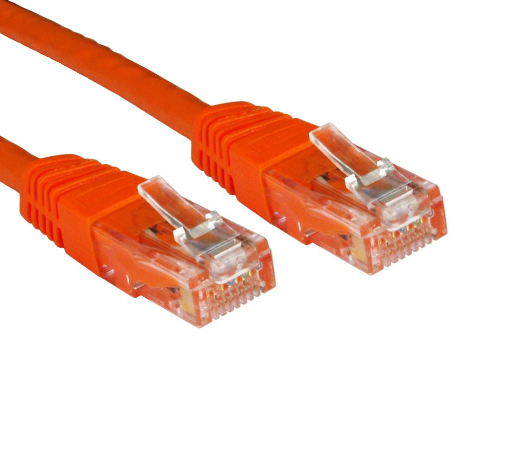 Cables Direct UTP Cat6 1m networking cable Orange U/UTP (UTP)  - Computer Cables - Cables Direct