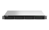QNAP TS-464U-RP NAS Rack (1U) Intel® Celeron® N5095 8 GB DDR4 0 TB QNAP Turbo System Aluminium, Black