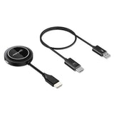 Manhattan 1080p Wireless HDMI Display Presentation Kit, 2-Piece Set with HDMI Receiver and HDMI Transmitter Dongle to Wirelessly Display a Video Signal from a Laptop/Tablet/Smartphone on an HDMI TV or Projector, Black