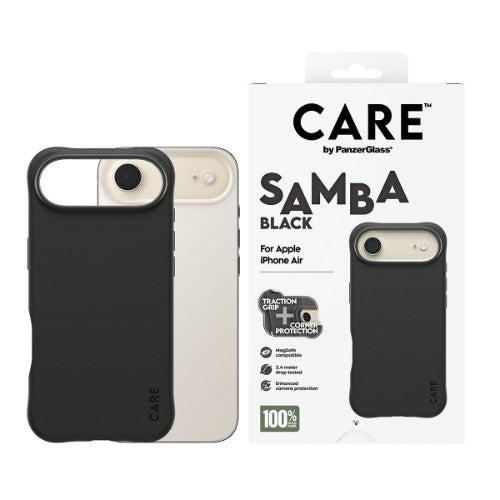 PanzerGlass CARE™ by ® Samba Case Black w. MagSafe iPhone Air