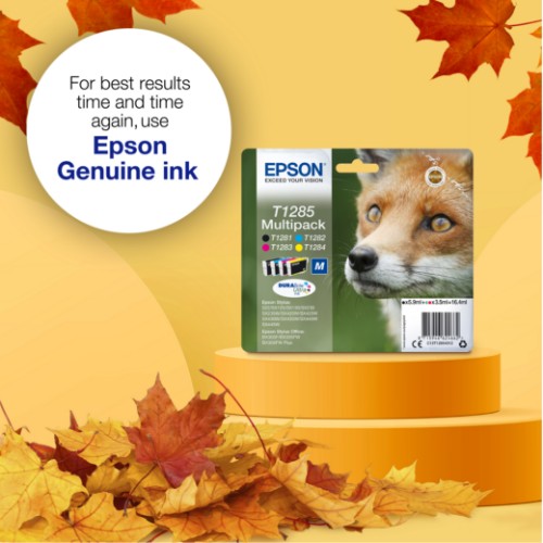Epson C13T12854012/T1285 Ink cartridge multi pack Bk,C,M,Y 5,9 ml + 3x3,5 ml Pack=4 for Epson Stylus S 22/SX 235 W/SX 420/SX 430 W