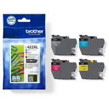 Brother LC-422XLVAL Ink cartridge multi pack high-capacity Bk,C,M,Y 3000pg + 3x1500pg Pack=4 for Brother MFC-J 5340