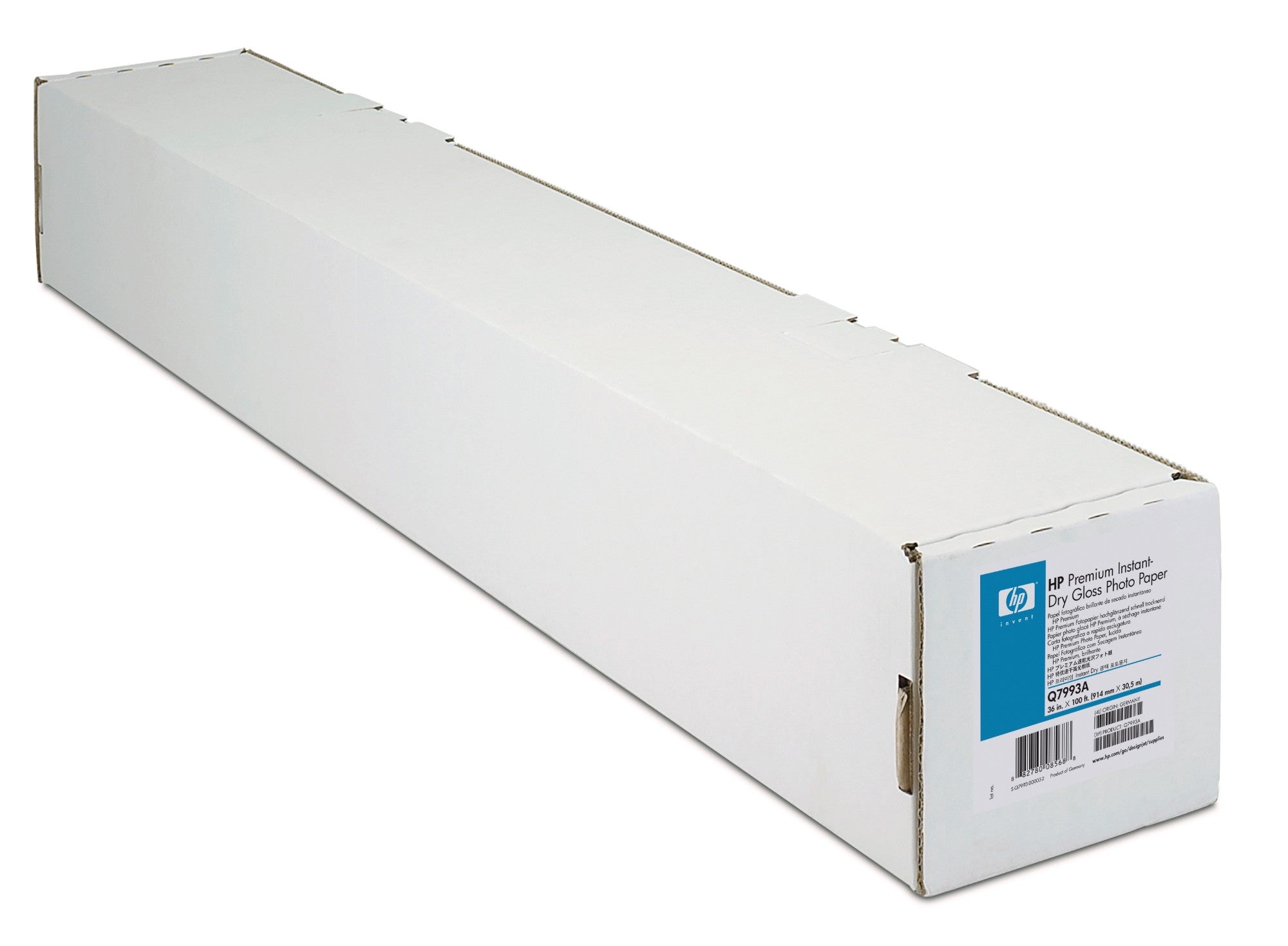 HP Premium Instant-dry Gloss -1067 mm x 30.5 m (42 in x 100 ft) photo paper  - AV & Photo - HP