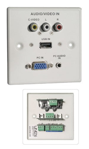 Lindy AV Faceplate, Metal