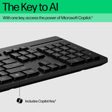 HP 125 Wired (Bulk) keyboard Office USB Black