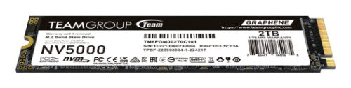 Team Group NV5000 2 TB M.2 PCI Express 4.0 NVMe 3D NAND