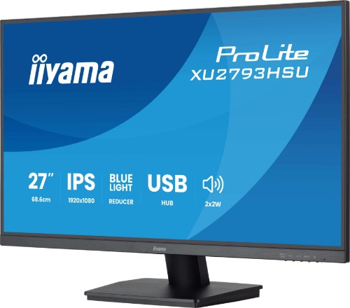 iiyama ProLite XU2793HSU-B7 computer monitor 68.6 cm (27") 1920 x 1080 pixels Full HD LED Black