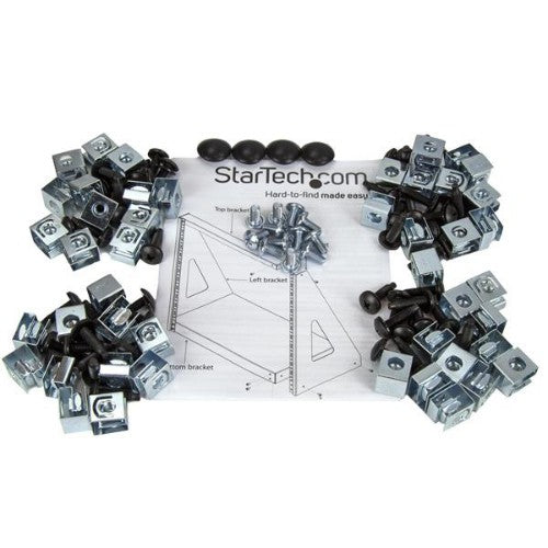 StarTech.com 2-Post 16U Heavy-Duty Desktop Server Rack, Small Open Frame 19in Computer Rack, Compact Network Rack for AV / Studio / Data / IT Equipment, TAA Compliant - Free Standing Two-Post Home/Office Rack