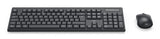 Hama WKM-100 keyboard Mouse included Universal RF Wireless QWERTY UK International Black