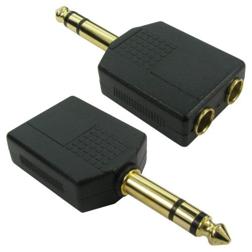 Cables Direct 3635M-2F cable gender changer 6.35 mm 6.35 mm x 2 Black