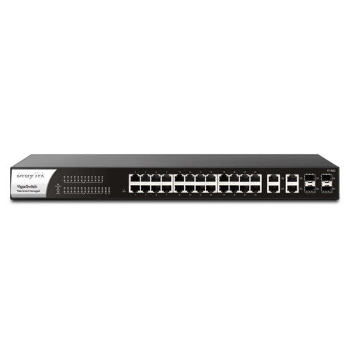 Draytek P1282 Managed Gigabit Ethernet (10/100/1000) Power over Ethernet (PoE) 1U Black