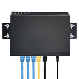 StarTech.com Unmanaged 2.5G Switch - 5 Port Gigabit Switch - 2.5GBASE-T Unmanaged Ethernet Switch - Ethernet Splitter - Din Rail or Wall Mount - Multi-Gigabit - Auto-MDIX - 9K Jumbo