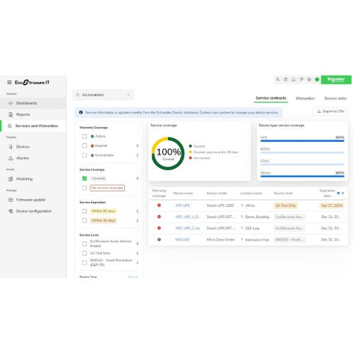 APC Subscription, Ecostruxure IT Expert, 1 year, Digital, Remote monitoring and management of Data Centers