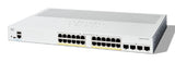 Cisco Catalyst 1200-24P-4G Smart Switch, 24 Port GE, PoE, 4x1GE SFP, Limited Lifetime Protection (C1200-24P-4G)