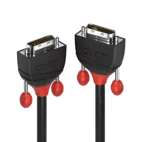 Lindy 1m DVI-D Dual Link Cable, Black Line