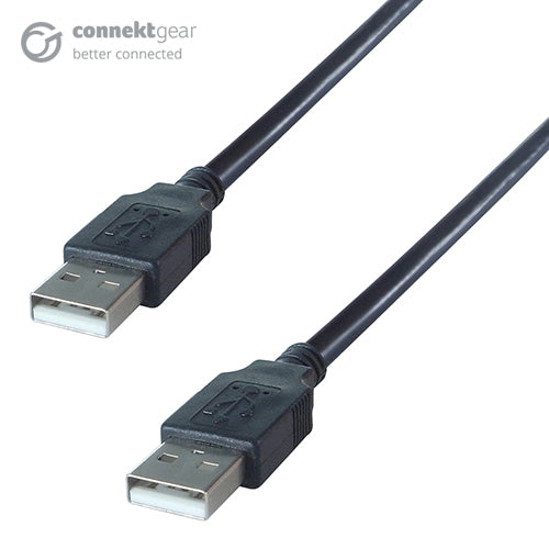 connektgear 3m USB 2 Connector Cable A Male to A Male - High Speed  - Computer Cables - connektgear