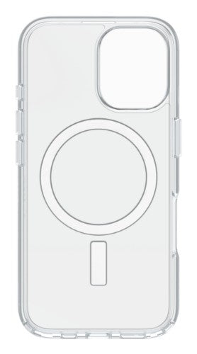 OtterBox Symmetry Series Clear for MagSafe + Premium Glass for Apple iPhone 16, Transparent