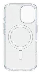 OtterBox Symmetry Series Clear for MagSafe + Premium Glass for Apple iPhone 16, Transparent