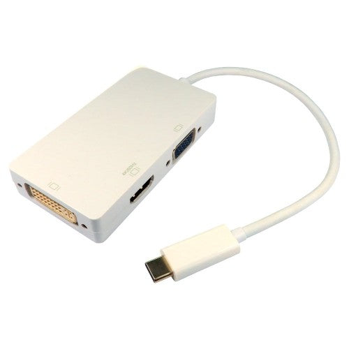 Cables Direct USB3C-HDV024K laptop dock/port replicator White