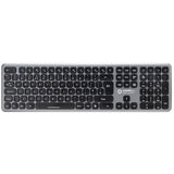 connektgear KB238 Wireless Multimedia UK Layout Keyboard & 5 Button Optical Mouse - Silver With Black Keys