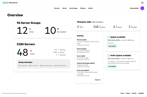 HPE Compute Ops Management Advanced 5-year Upfront ProLiant SaaS