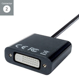 connektgear Mini DisplayPort to DVI-D Active Adapter - Male to Female (Mini DP Source)