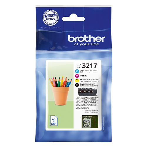 Brother LC3217VAL ink cartridge 4 pc(s) Original Black, Cyan, Magenta, Yellow