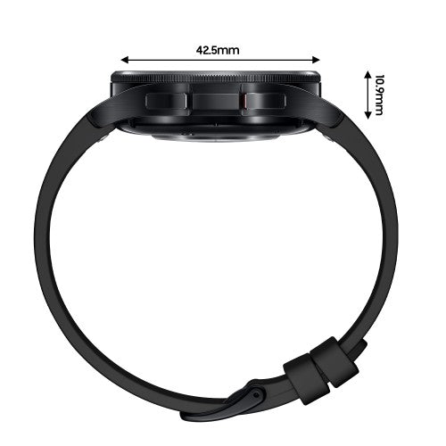 Samsung Galaxy Watch6 Classic SM-R950NZKAEUA smartwatch / sport watch 3.3 cm (1.3") OLED 43 mm Digital 432 x 432 pixels Touchscreen Black Wi-Fi GPS (satellite)