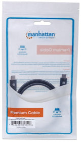 Manhattan USB-C to USB-C Cable, 1m, Male to Male, Black, 10 Gbps (USB 3.2 Gen2 aka USB 3.1), 3A (fast charging), SuperSpeed+ USB, Lifetime Warranty, Equivalent to USB31CC1M