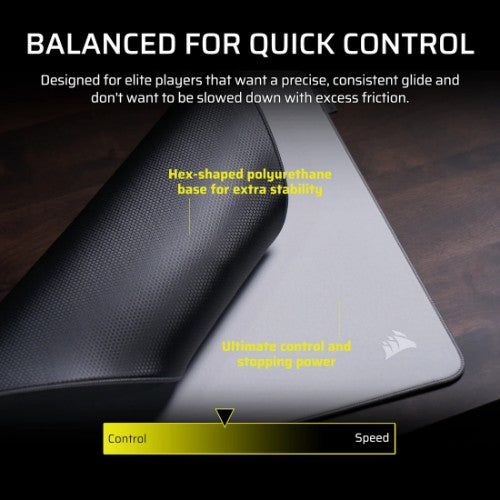 Corsair MM PRO Control Large Esports-Tuned Cloth Mouse Pad - Gray