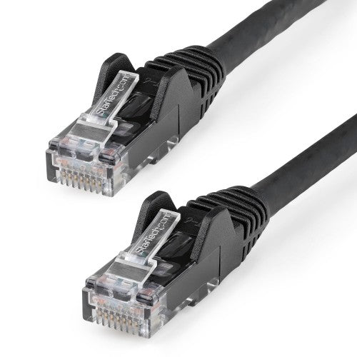 StarTech.com 7m CAT6 Ethernet Cable - LSZH (Low Smoke Zero Halogen) - 10 Gigabit 250Mhz 100W PoE RJ45 10GbE UTP Network Patch Cord Snagless with Strain Relief - Black, CAT 6, ETL Verified, 24AWG