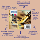 Epson C13T16364012/16XL Ink cartridge multi pack Bk,C,M,Y high-capacity XL 12,9ml + 3x 6,5ml  Pack=4 for Epson WF 2010/2660/2750