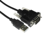 Cables Direct CDLSB-901 serial cable Black 1 m USB Type-A DB-9