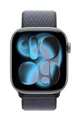 Apple MFFH4ZM/A smart wearable accessory Band Blue Nylon, Recycled polyester, Spandex