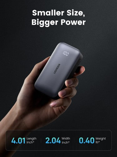 Ugreen 10000mAh Mini Powerbank Quick Charging 30W Grey