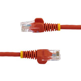 StarTech.com Cat5e Ethernet Patch Cable with Snagless RJ45 Connectors - 5 m, Red