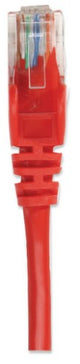 Intellinet Network Patch Cable, Cat5e, 20m, Red, CCA, U/UTP, PVC, RJ45, Gold Plated Contacts, Snagless, Booted, Lifetime Warranty