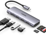 Ugreen 20956A interface hub USB Type-C 5000 Mbit/s Silver