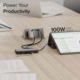 ALOGIC FUPHD1 laptop dock/port replicator Wired USB 3.2 Gen 1 (3.1 Gen 1) Type-A Grey, Black