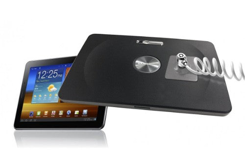 Compulocks Universal Tablet Lock with Keyed Coiled Cable Lock Black