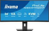 iiyama ProLite XCB3497WQSNP-B1 computer monitor 86.4 cm (34") 3440 x 1440 pixels UltraWide Quad HD LED Black