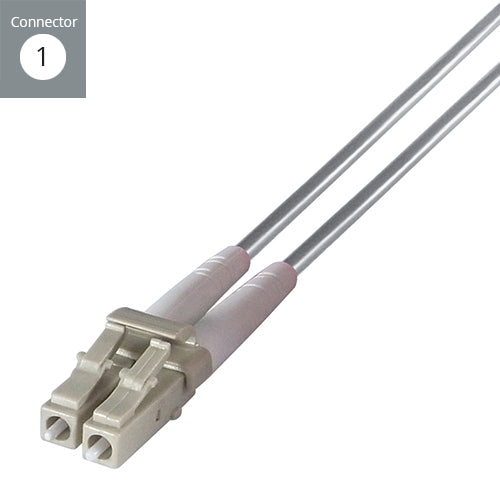 connektgear 20m Duplex Fibre Optic Multi-Mode Cable OM1 62.5/125 Micron LC to ST Grey 3-5 working days non cancellable non returnable