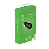 Celly CC2USBQC30BK mobile device charger Black USB Fast charging Auto