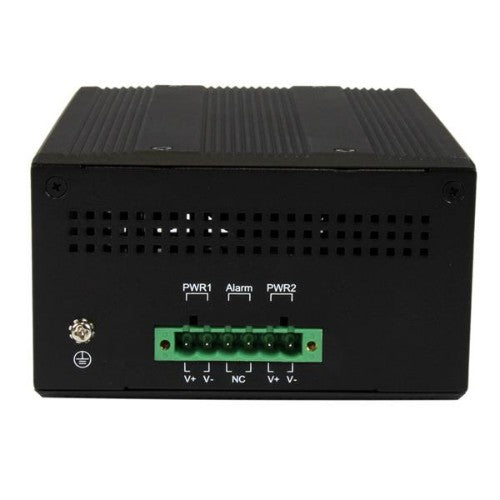 StarTech.com 6 Port Unmanaged Industrial Gigabit Ethernet Switch w/ 4 PoE+ Ports and Voltage Regulation - DIN Rail / Wall-Mountable