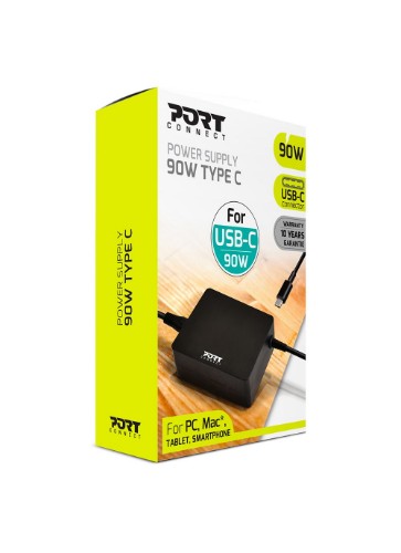 Port Designs 900098-UK power adapter/inverter Indoor 90 W Black