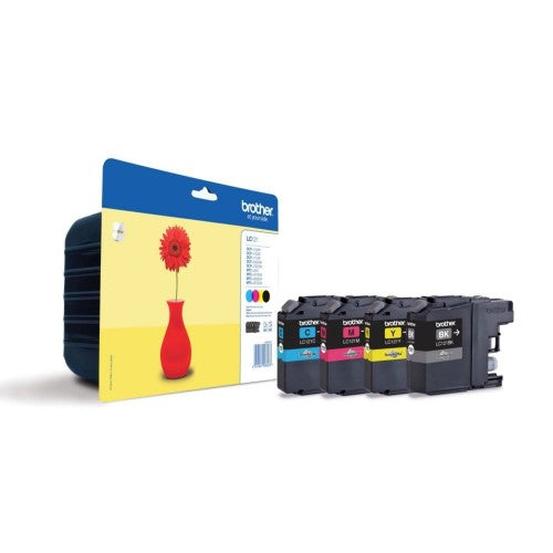 Brother LC-121VALBP Ink cartridge multi pack Bk,C,M,Y, 4x300 pages ISO/IEC 24711 Pack=4 for Brother DCP-J 132/MFC-J 285