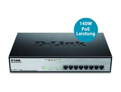 D-Link 8-Port Desktop Gigabit PoE+ Switch