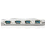 StarTech.com 4 Port USB to RS232 Serial DB9 Adapter Hub