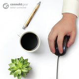 connektgear MO542 USB Mid-Size 3 Button Optical Mouse - Black