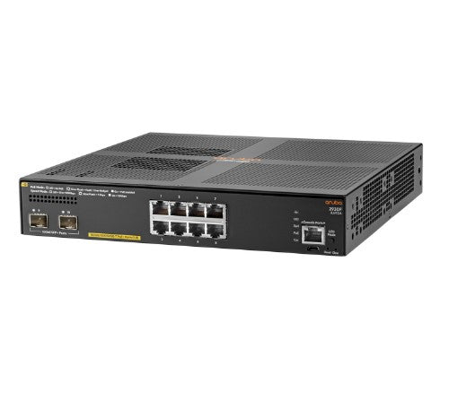 HPE Aruba Networking Aruba 2930F 8G PoE+ 2SFP+ TAA Managed L3 Gigabit Ethernet (10/100/1000) Power over Ethernet (PoE) 1U Grey